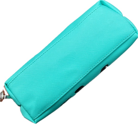 NEW! Marc Tetro French Bulldog Turquoise Blue Makeup Cosmetic Zippered Case NWT! - Picture 12 of 16